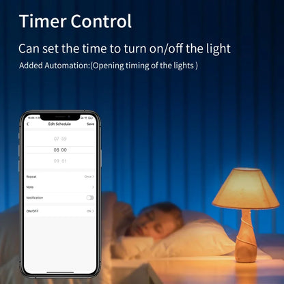 Tuya WiFi LED Smart Bulb, RGB, Voice Control with Alexa and Google Assistant