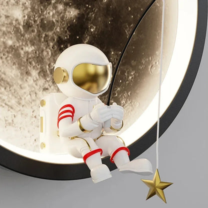 Astronaut LED moon lamp, children's room decoration