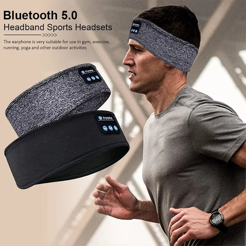 Wireless Bluetooth headphones, headband, sleep mask