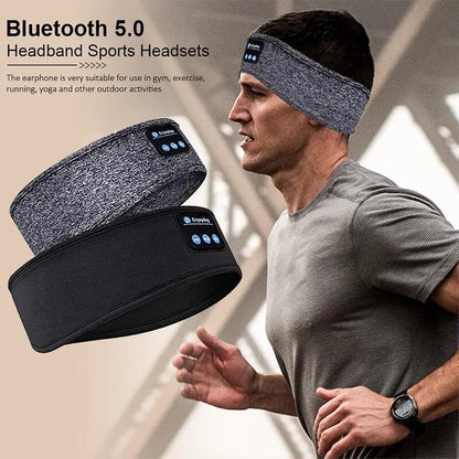 Wireless Bluetooth headphones, headband, sleep mask