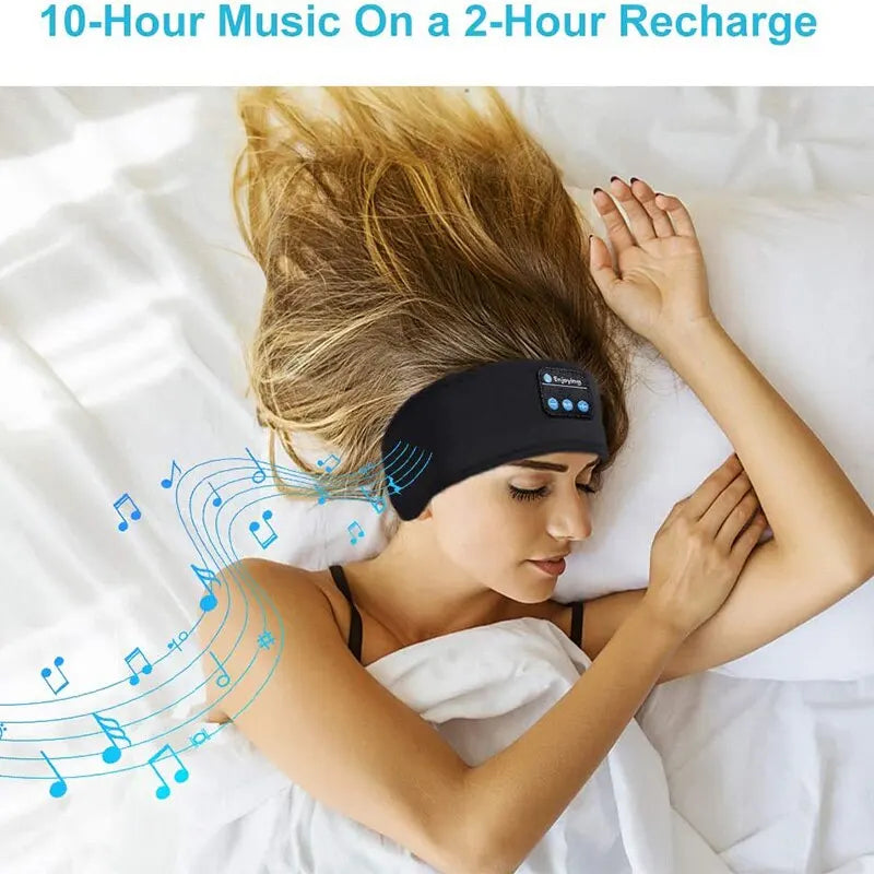 Wireless Bluetooth headphones, headband, sleep mask