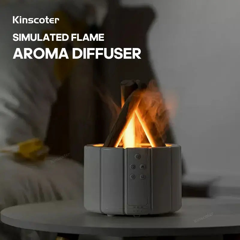 LED Aroma Diffuser with Flame Effect