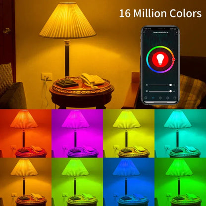 Tuya WiFi LED Smart Bulb, RGB, Voice Control with Alexa and Google Assistant