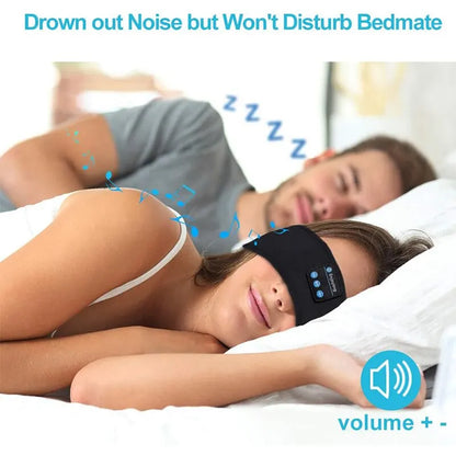 Wireless Bluetooth headphones, headband, sleep mask
