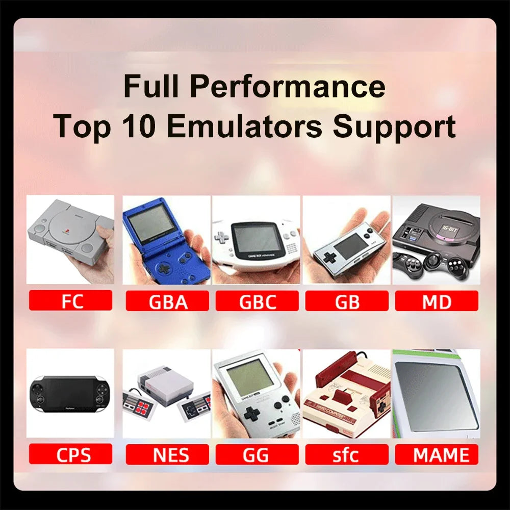 GAMINJA X7 Game Console, 4.3 Inch, 10,000 Built-in Games